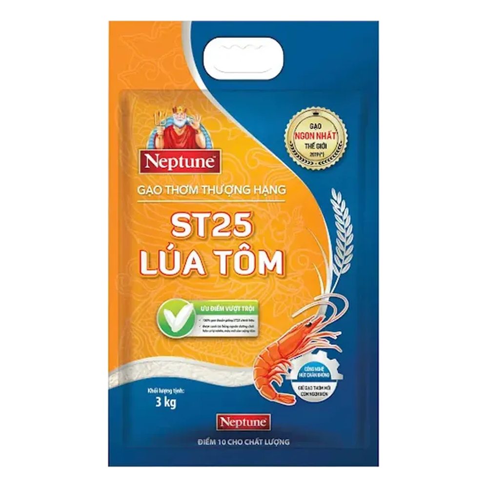 Gạo Neptune ST 25 Lúa tôm Plus 3kg/6