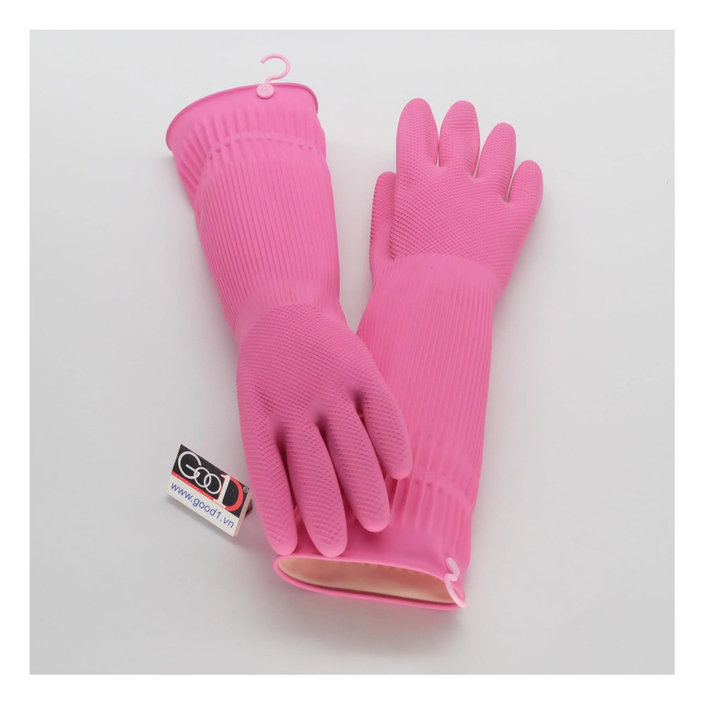 Găng tay cao su  cao cấp có móc treo MJ size S
