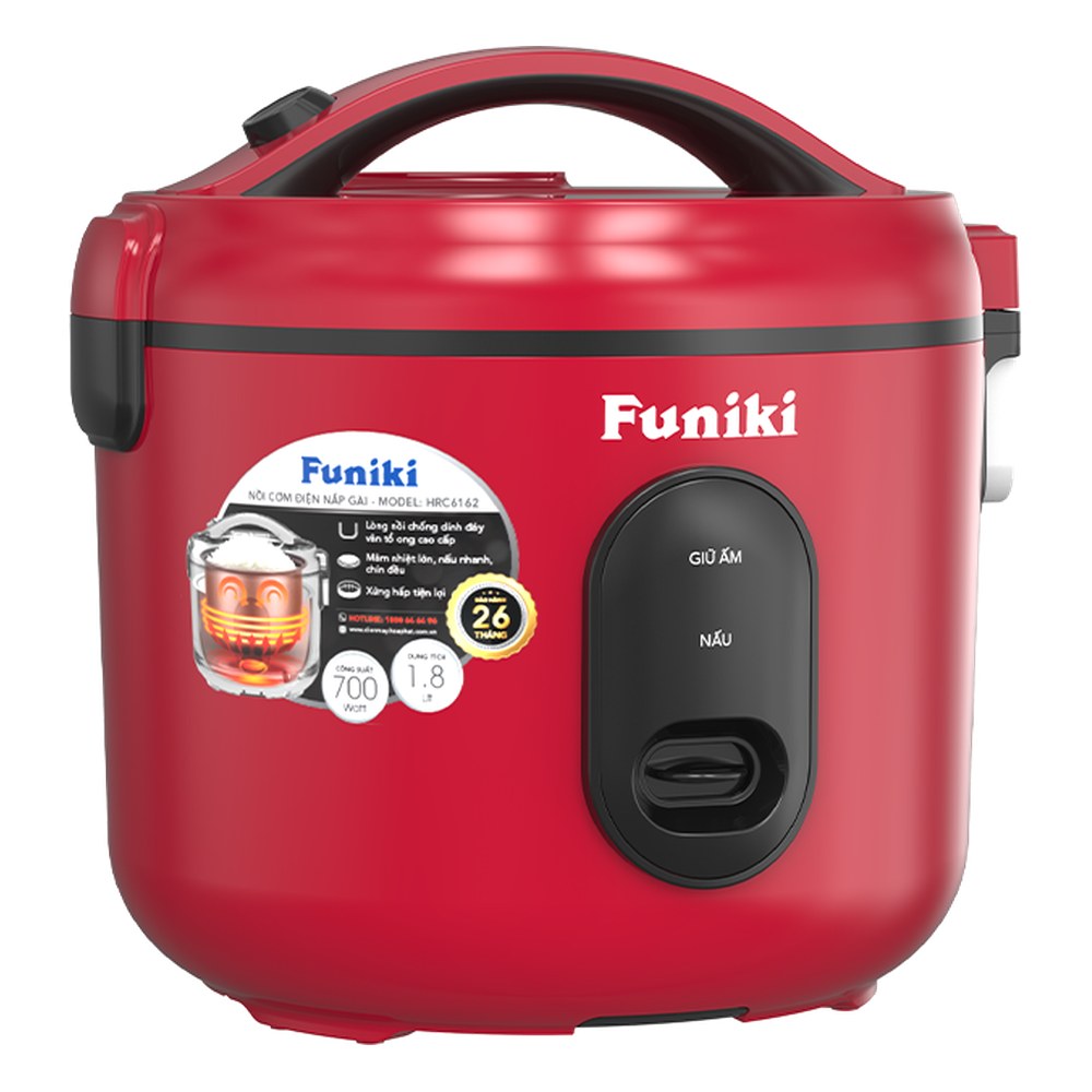 Nồi cơm điện nắp gài 1.8L Funiki HRC6162