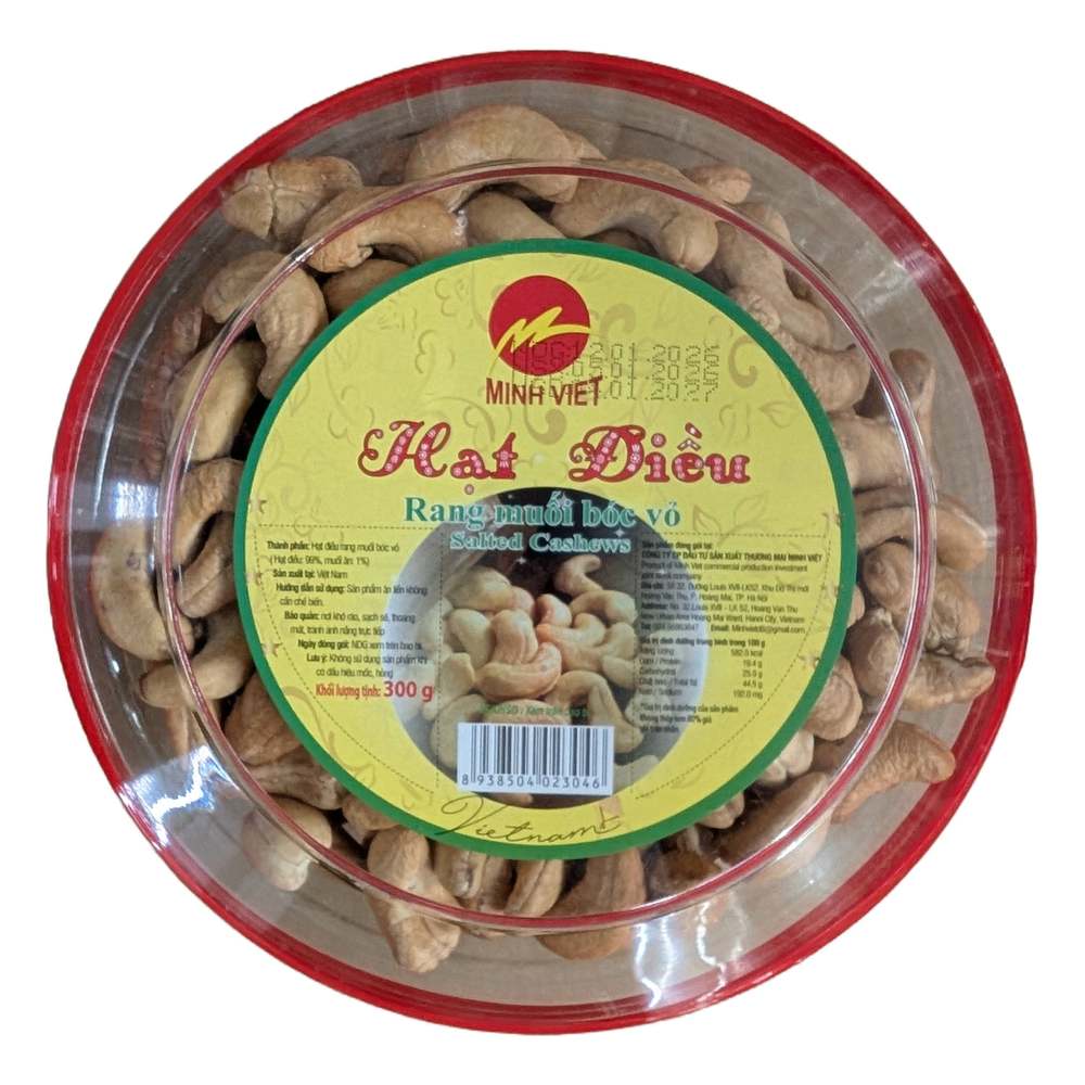 Hạt điều rang muối không vỏ Minh Việt  300gr