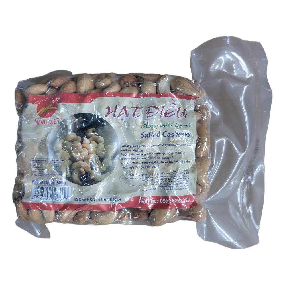Hạt điều rang muối không vỏ Minh Việt  500gr