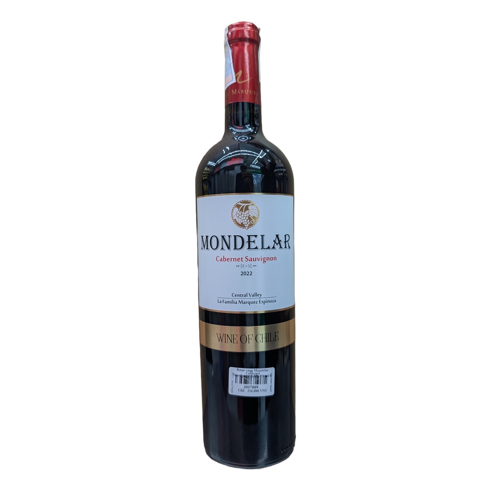 Rượu vang Mondelar Cabernet Sauvignon13.5%-750ml/6