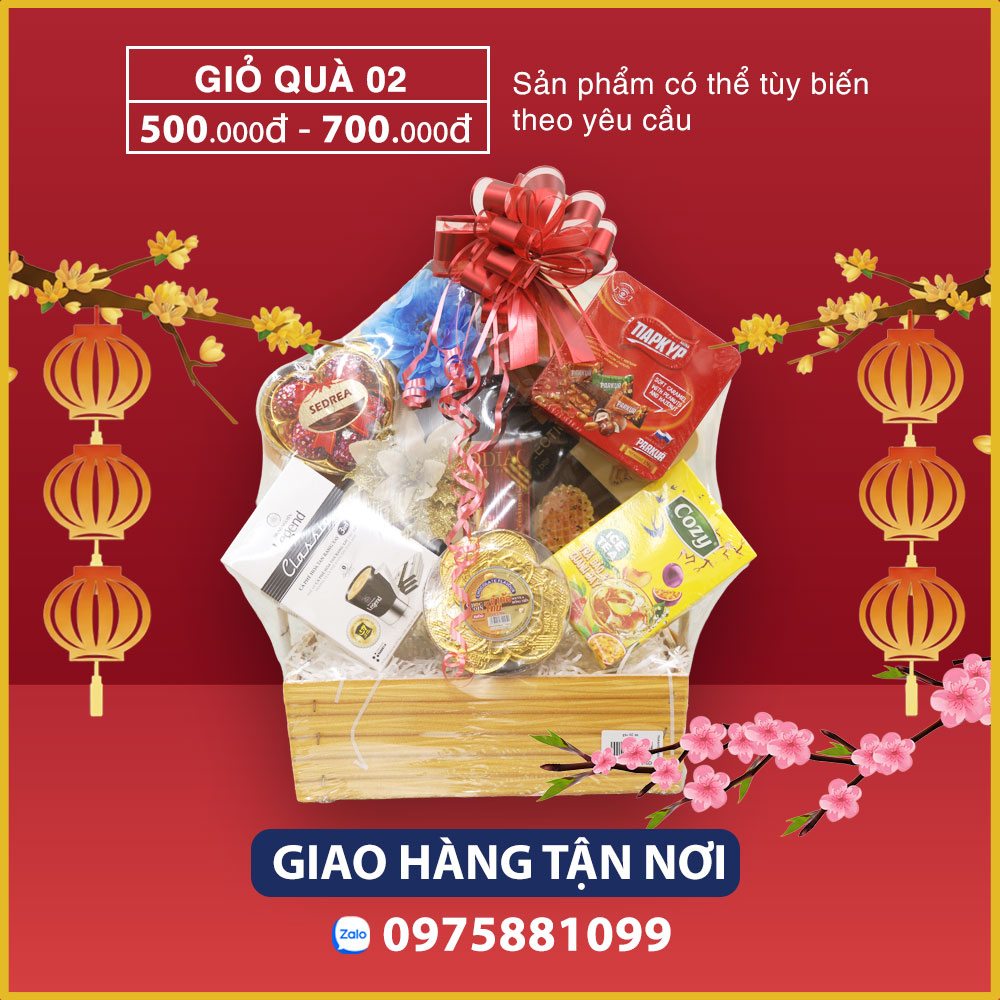 Giỏ quà tết 02 (500.000đ - 700.000đ)