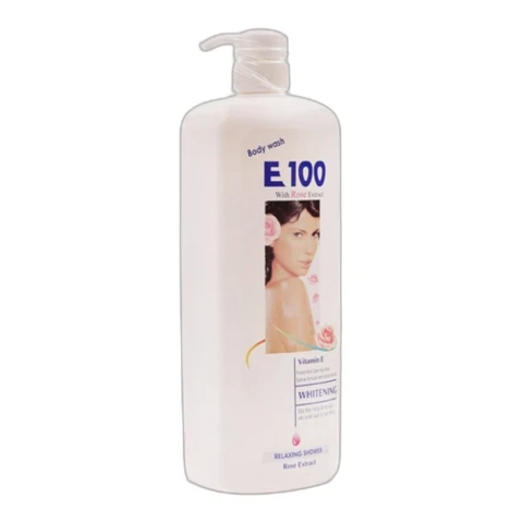 Sữa tắm E100  hoa hồng 1.1L