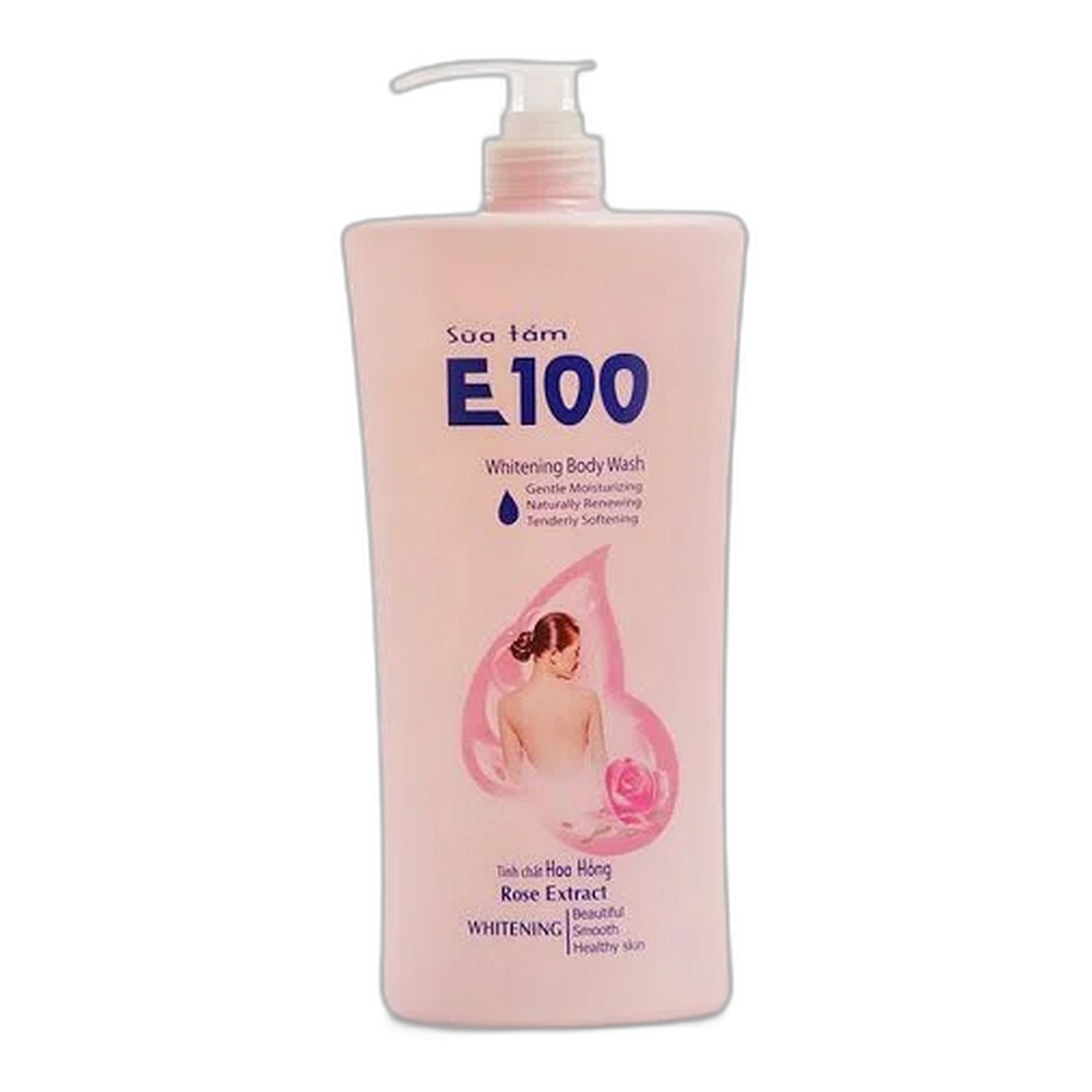 Sữa tắm E100 hoa hồng  1.2L