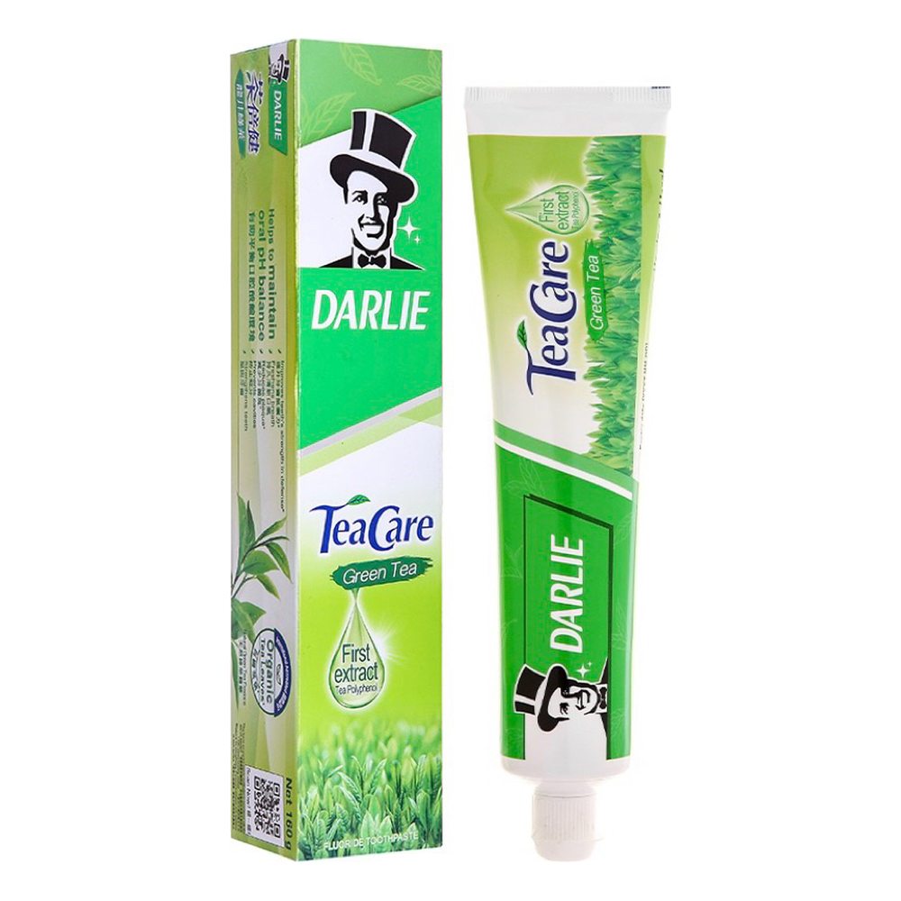 Kem đánh răng Darlie Tea care green tea mint 140g bộ đôi