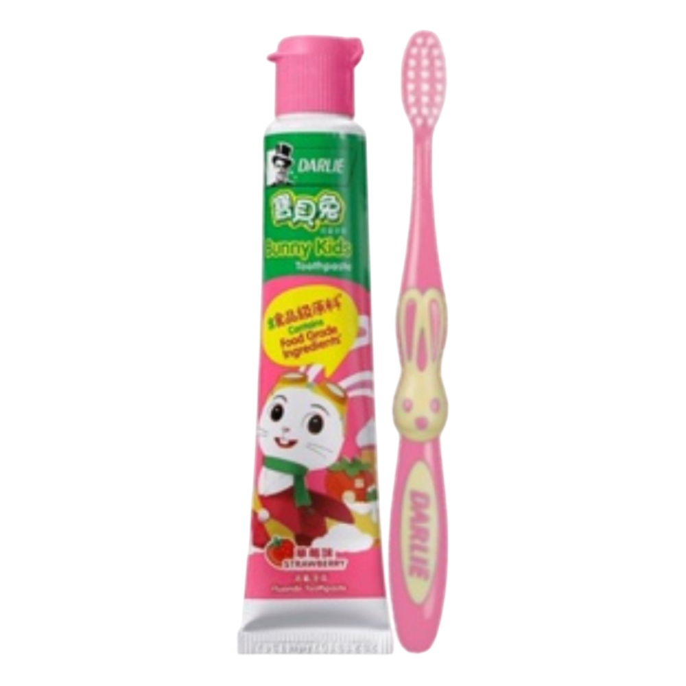 Bàn chải đánh răng Darlie trẻ em kem đánh răng  + bàn chải  hương dâu 40g