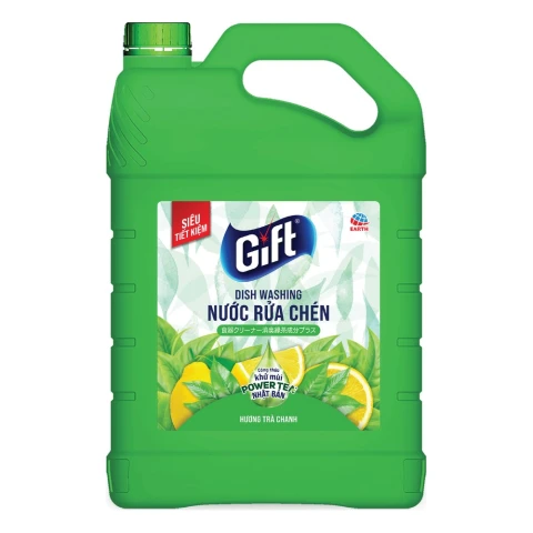 Nước rửa chén Gift trà chanh 3.8kg