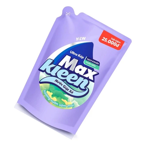 Nước giặt xả Maxkleen túi vườn sớm mai  2.4kg