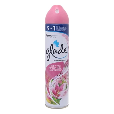 Xịt phòng  Glade hương hoa hồng 280ml