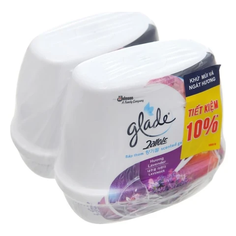 Sáp thơm  Glade hương hoa x2 hộp  180 g