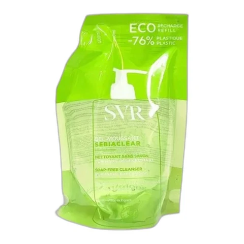 Gel rửa mặt SVR Sebiaclear Gel Moussant 400ml REFILL_túi