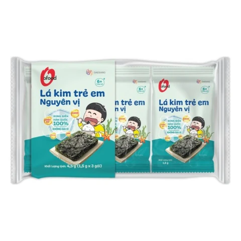 Lá kim trẻ em nguyên vị O'Food 1.5gr*3