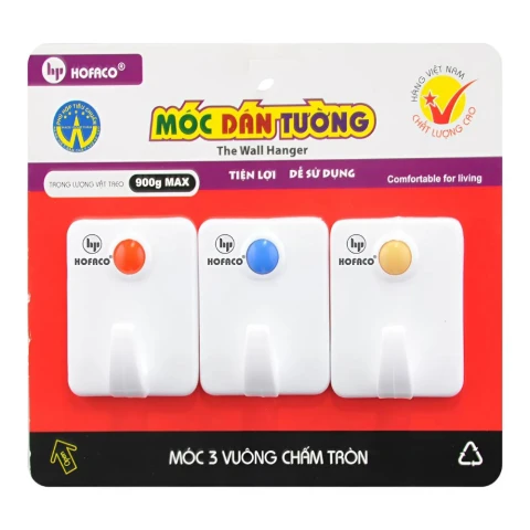 Vỉ dính 3 vuông chấm Hofaco     G19