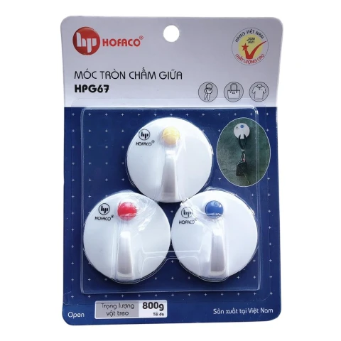 Vỉ dính tròn chấm Hofaco     G67