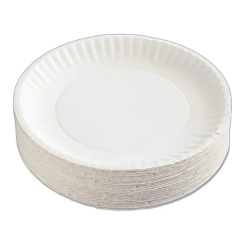 Đĩa giấy  trắng     20cm 