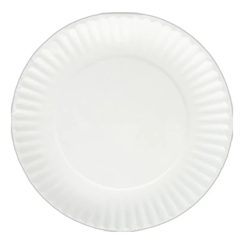 Đĩa giấy  trắng     21cm 