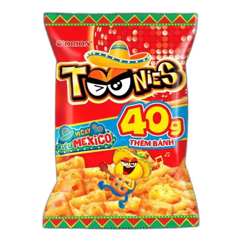 Snack  Toonies vị cay 32gr