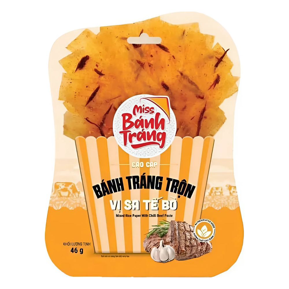 Miss Bánh tráng trộn vị sa tế bò 40gr