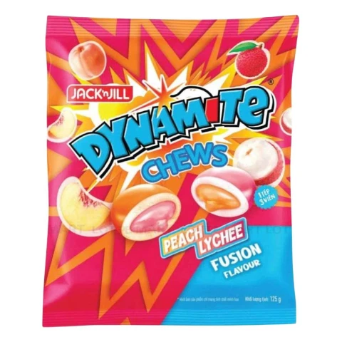 Kẹo Dynamite Chew hương đào vải 112,5gr/36