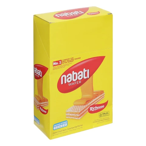Bánh kem xốp phô mai Nabati Wafer 120gr (20x6gr)/10