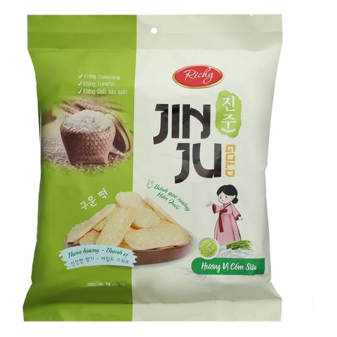 Bánh gạo  Jinju  cốm sữa 145gr ( 2 km 1)