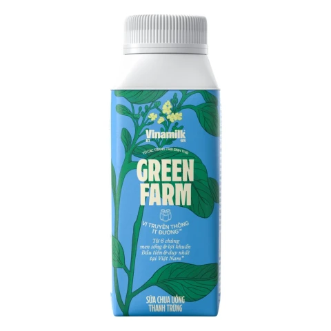 Sữa chua uống Vinamilk Green Farm  ít đường 200ml