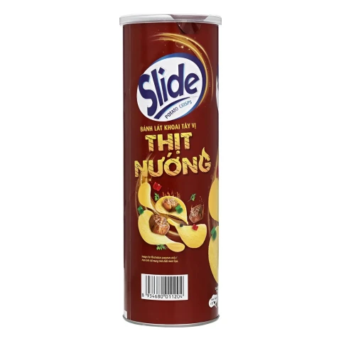 Bánh lát khoai tây Slide vị thịt nướng 145gr/14