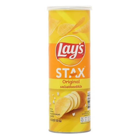 Lay's Stax khoai tây miếng vị tự nhiên 100gr