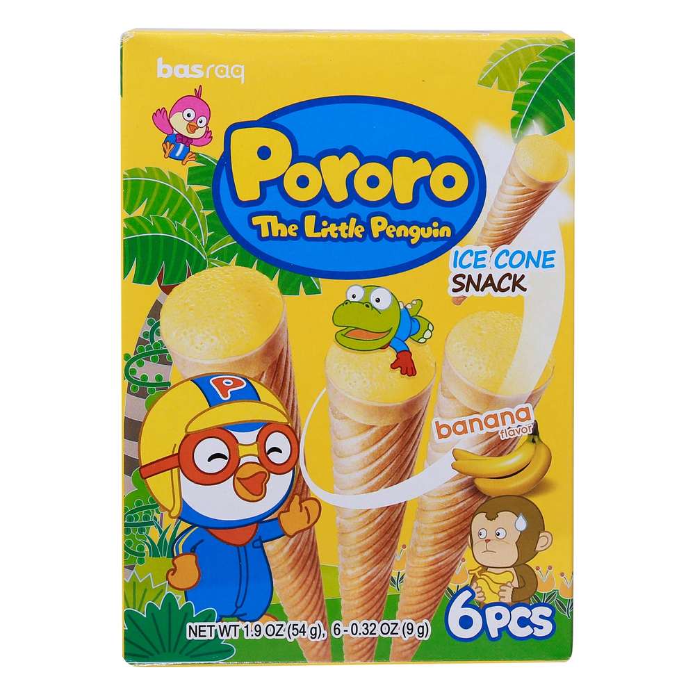 Bánh kem ốc quế Pororo vị chuối 54gr