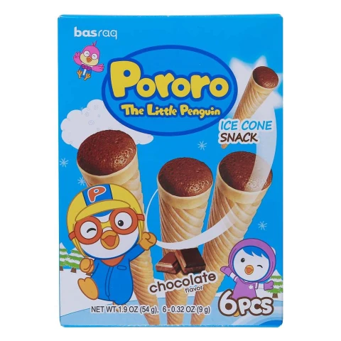 Bánh kem ốc quế Pororo vị sô cô la 54gr