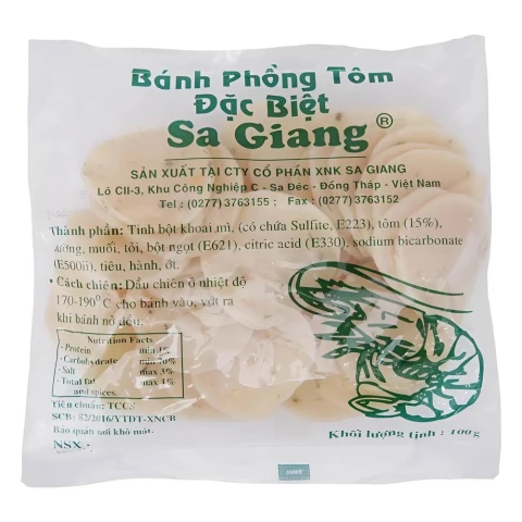 Bánh phồng tôm Sa Giang D35 100gr