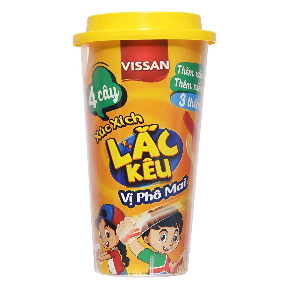 Xúc xích lắc kêu Vissan vị phô mai 56gr