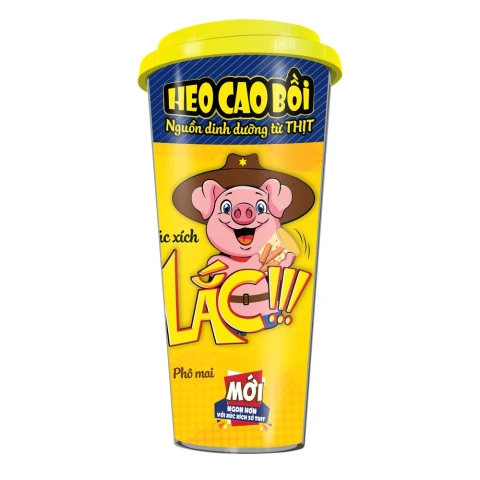 Xúc xích  Heo Cao Bồi  lắc phô mai  4cây*13gr