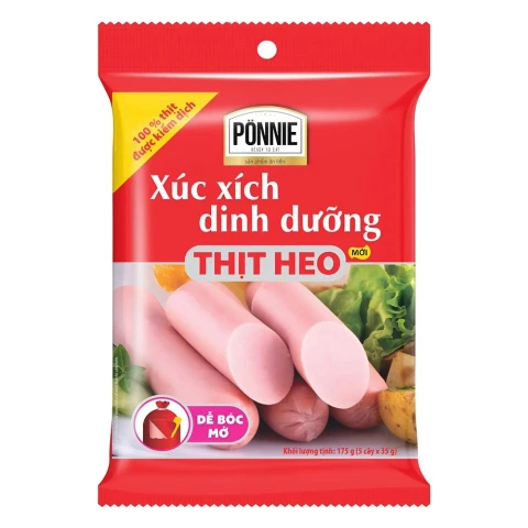 Xúc xích dinh dưỡng Ponnie  vị heo 95gr