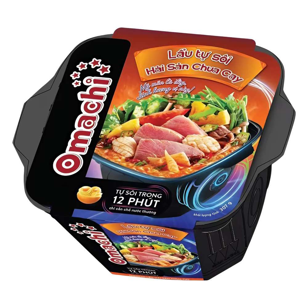 Lẩu tự sôi Omachi  hải sản chua cay 307gr