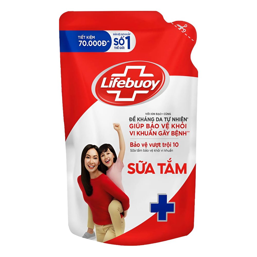 Sữa tắm Lifebuoy bảo vệ vượt trội túi  800g