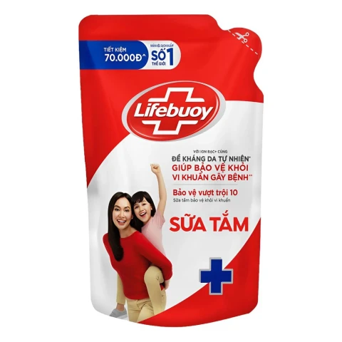 Sữa tắm Lifebuoy bảo vệ vượt trội túi  800g