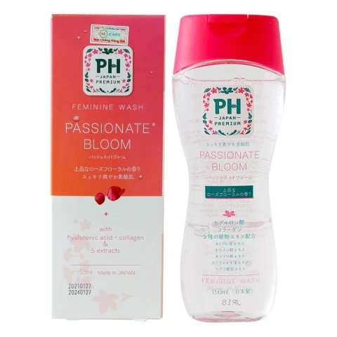 Dung dịch vệ sinh PH  Japan Premium hương hoa hồng 150ml