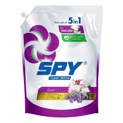 Nước giặt Spy   Super White túi tím Luxor 3.6kg
