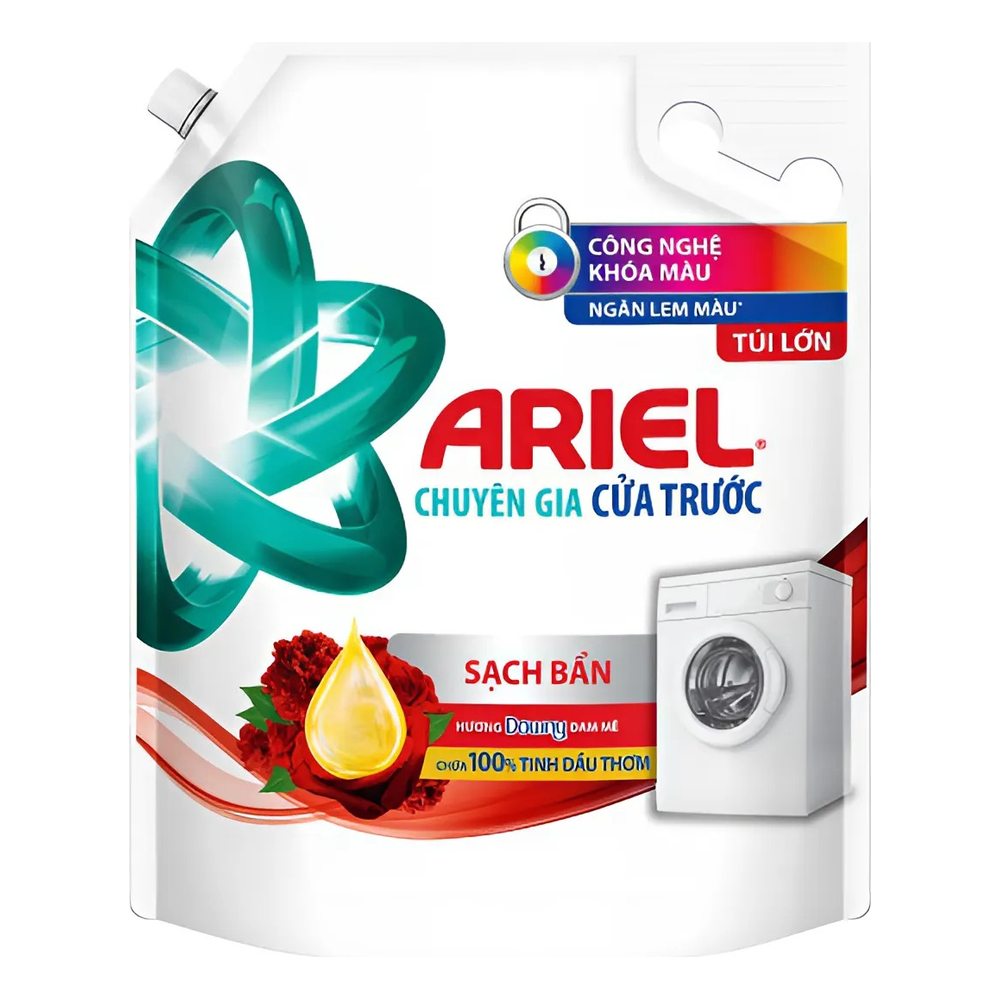 Nước giặt Ariel đỏ cửa trước hương downy đam mê công nghệ khóa màu 3.05kg 3.05kg