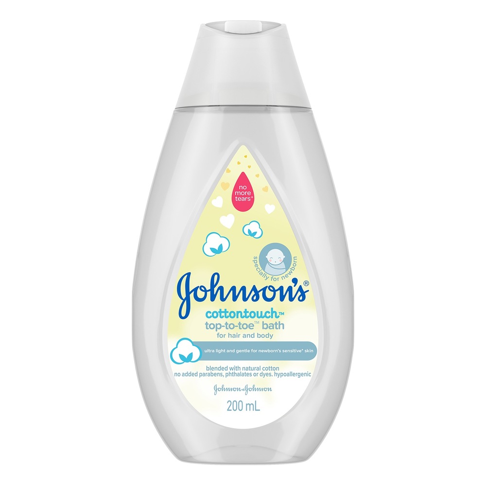 Sữa tắm gội trẻ em Johson s Cottontouch top to toe mềm mịn 200ml