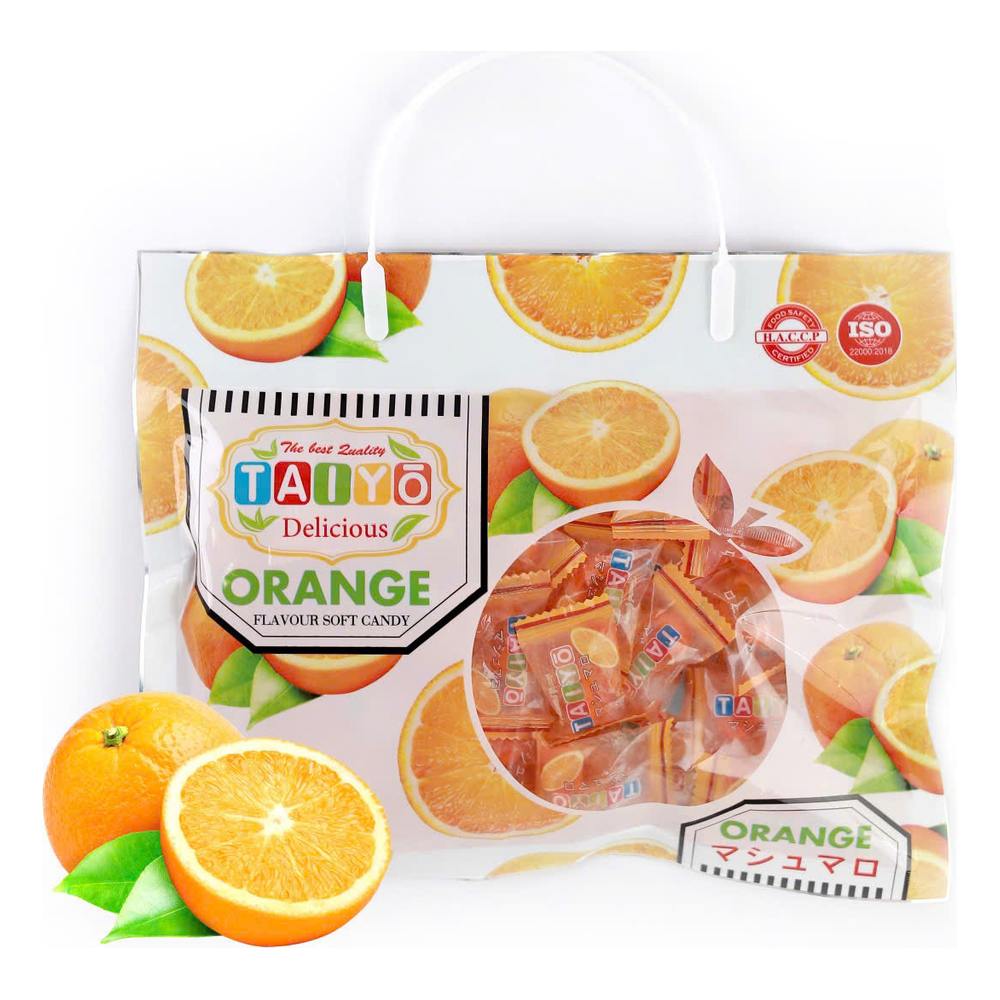 Kẹo dẻo Taiyo nhân trái cây vị cam 350gr