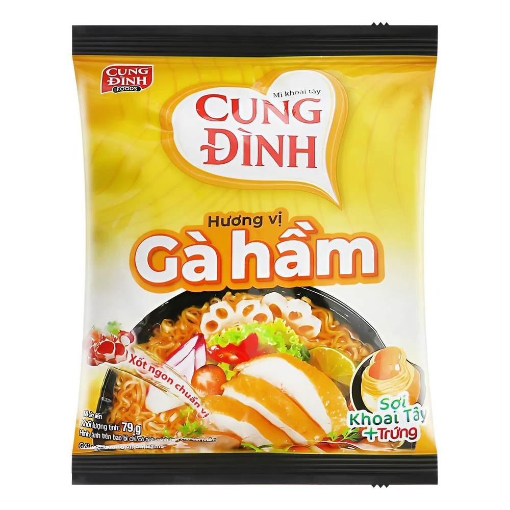 Mì khoai tây Cung Đình gà hầm 80gr