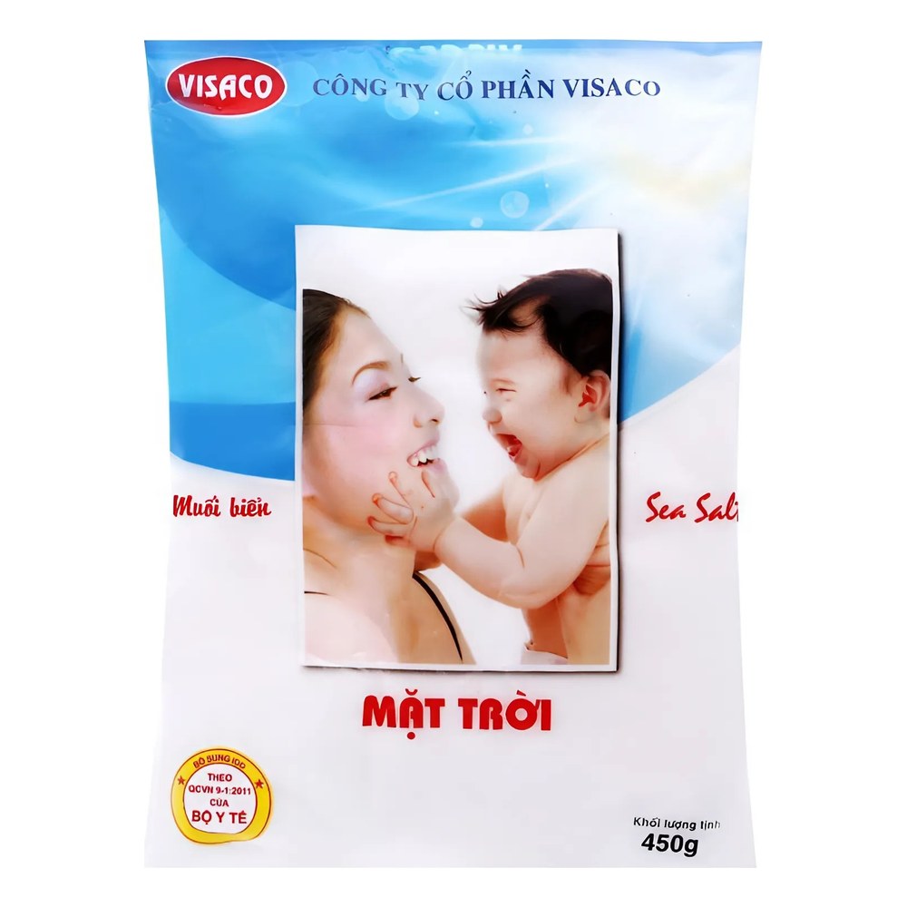 Muối biển Mặt Trời Visalco  450gr