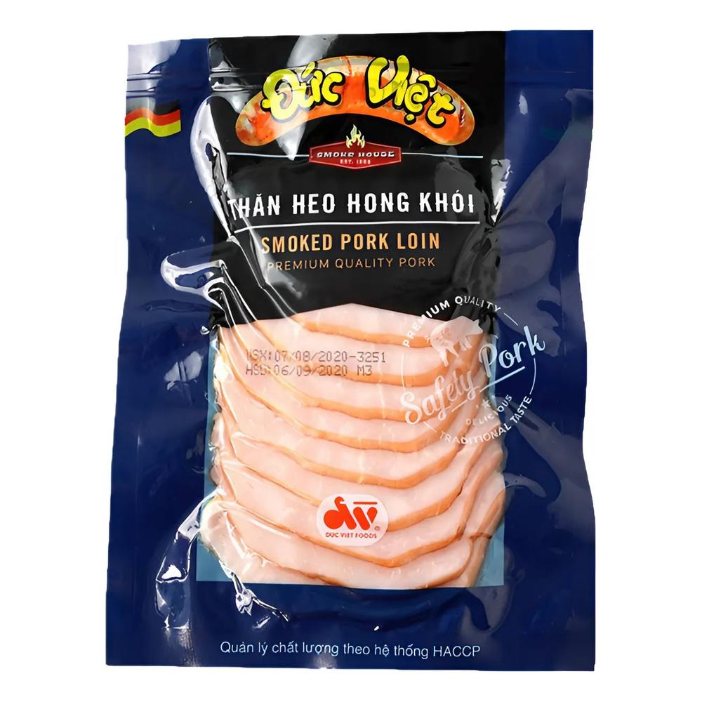 Thăn lợn xông khói cắt lát Đức Việt  200gr