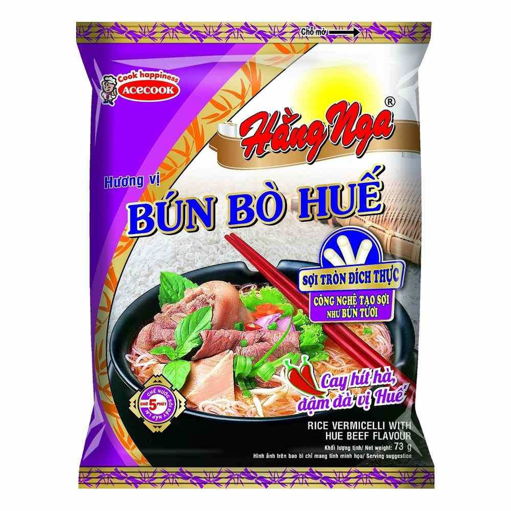 Bún Hằng Nga Acecook vị bún bò huế 73gr