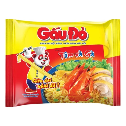 Mì  Gấu Đỏ tôm chua cay 63gr