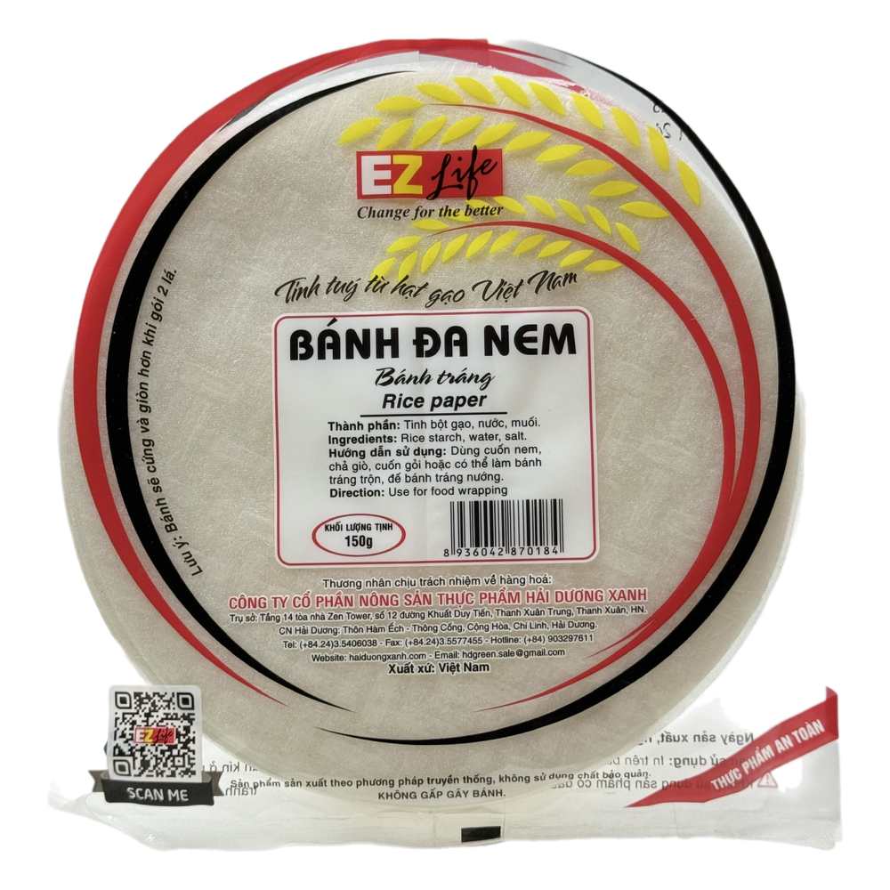 Bánh đa nem EZ life size 20 250gr