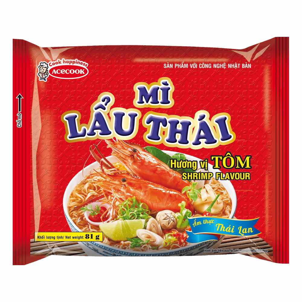Mì lẩu thái Acecook vị tôm 81gr